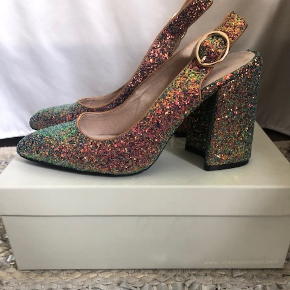 Shellys London Glitter Heels